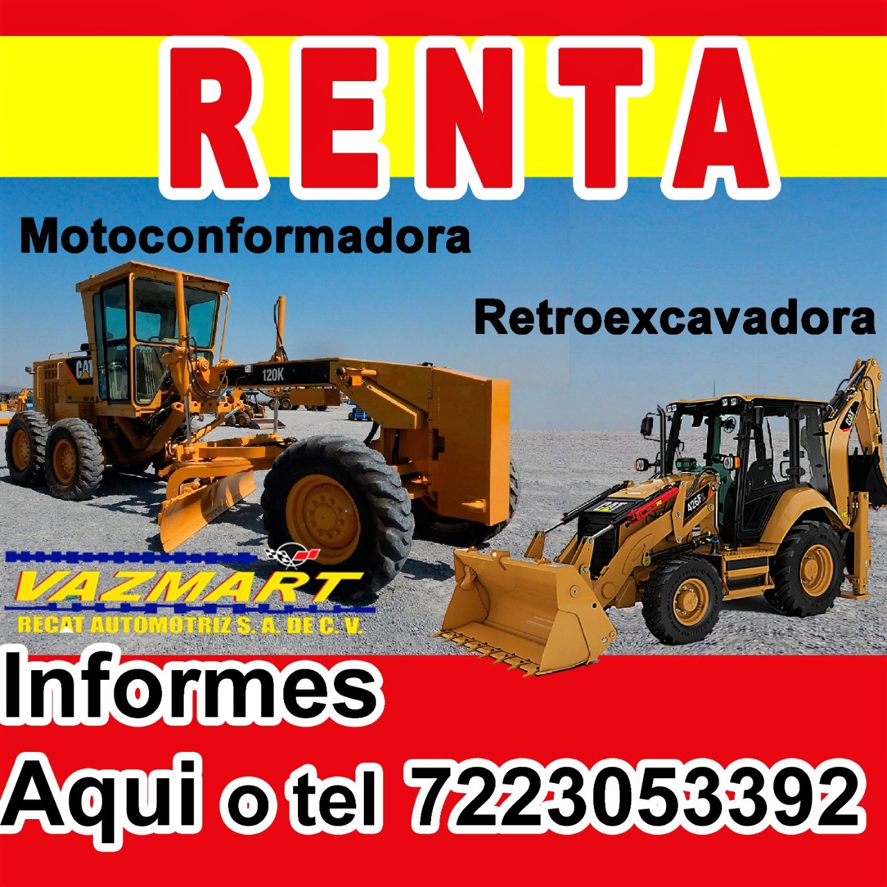 Renta de Maquinaria pesada Vazmart